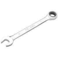 Tolsen combination wrench, ratchet mechanism, 221mm, 16mm, CrV (15212)