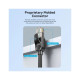 Патч-корд 3м, UTP cat 6 RJ-45 black Vention (IBNBI)