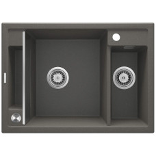 Deante Мойка кухонная Magnetic, гранит, прямоуг., с крылом, 690х500х219мм, чаша - 1.5, врезная, антрацит (ZRM_T503)