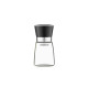 ARDESTO Salt and Pepper Mill Gemini, 180ml, glass, plastic, transparent, black (AR2101BL)