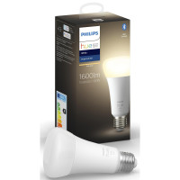 Philips Hue Лампа умная E27, 15.5W(100Вт), 2700K, White, ZigBee, Bluetooth, диммирование (929002334903)