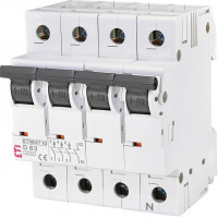 ETI Автоматичний вимикач ETIMAT 10 3p+N D 63A (10 kA) (2156722)