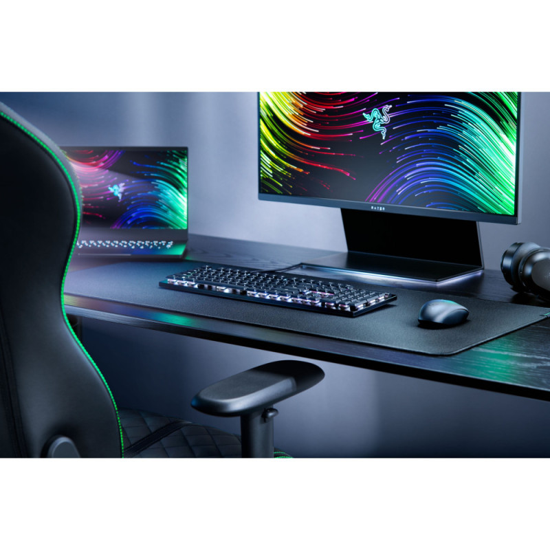 Razer Клавіатура механічна DeathStalker V2 105key, Red Switch, USB-A, EN/RU, RGB, чорний (RZ03-04500800-R3R1)