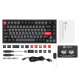 Lemokey Mechanical keyboard P1 Pro 84Key, Keychron Super Banana, WL/BT/USB-A, QMK/VIA, Hot-Swap, EN/UKR, RGB, Knob, Carbon Black (P1P-M4-UA)