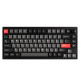 Lemokey Mechanical keyboard P1 Pro 84Key, Keychron Super Banana, WL/BT/USB-A, QMK/VIA, Hot-Swap, EN/UKR, RGB, Knob, Carbon Black (P1P-M4-UA)