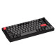 Lemokey Mechanical keyboard P1 Pro 84Key, Keychron Super Banana, WL/BT/USB-A, QMK/VIA, Hot-Swap, EN/UKR, RGB, Knob, Carbon Black (P1P-M4-UA)