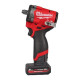 Milwaukee cordless impact wrench M12 FCIWF12G3-502X 12V battery 2x5A h 0-3000 rpm 542 Nm 1/2  ZP M12C case 1.5 kg (4933493455)
