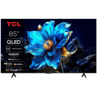 TCL Телевізор 85" QLED 4K 60Hz Smart Google TV Titan ONKYO sound (85P71K)