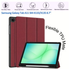 Чехол для планшета BeCover Flexible TPU Mate Samsung Galaxy Tab A11 SM-X133/X135 8.7" Red Wine (715589)