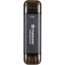 Transcend Портативний SSD Transcend 1TB USB 3.1 Gen 2 Type-A + Type-C ESD310 Чорний (TS1TESD310C)