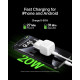 Belkin Зарядний пристрій мережевий Belkin 20Вт USB-C PD PPS, білий (WCA009KQWH)