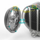 Zalman Процесорний кулер Zalman ZET5, ARGB LGA 1851, 1700, 1200, 115x, AM5, AM4, 4pin PWM, 3pin+5VARGB, TDP200W, білий (ZET5WHITE)