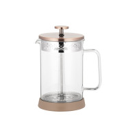 ARDESTO French press Gemini, 800ml, borosilicate glass, stainless steel, transparent, copper (AR1908WG)
