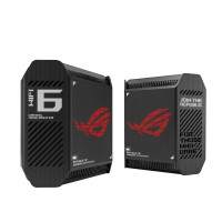 ASUS Маршрутизатор ROG Rapture GT6 2PK black AX10000 3xGE LAN 1x2.5GE WAN 1xUSB 3.2 g1 WPA3 OFDMA MESH (90IG07F0-MU9A20)