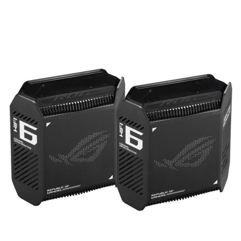 ASUS Router ROG Rapture GT6 2PK black AX10000 3xGE LAN 1x2.5GE WAN 1xUSB 3.2 g1 WPA3 OFDMA MESH (90IG07F0-MU9A20)