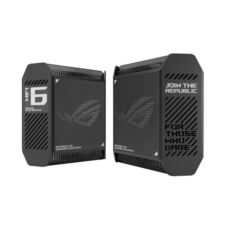 ASUS Router ROG Rapture GT6 2PK black AX10000 3xGE LAN 1x2.5GE WAN 1xUSB 3.2 g1 WPA3 OFDMA MESH (90IG07F0-MU9A20)