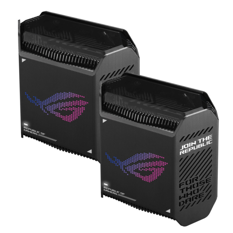 ASUS Router ROG Rapture GT6 2PK black AX10000 3xGE LAN 1x2.5GE WAN 1xUSB 3.2 g1 WPA3 OFDMA MESH (90IG07F0-MU9A20)