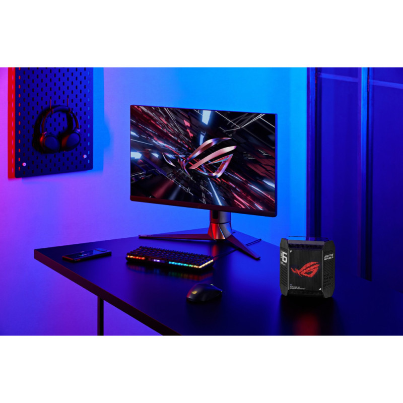 ASUS Router ROG Rapture GT6 2PK black AX10000 3xGE LAN 1x2.5GE WAN 1xUSB 3.2 g1 WPA3 OFDMA MESH (90IG07F0-MU9A20)