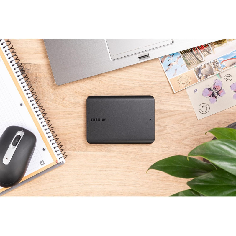 Toshiba Портативний жорсткий диск 1TB USB 3.2 Gen 1 Canvio Basics 2022 Black (HDTB510EK3AA)