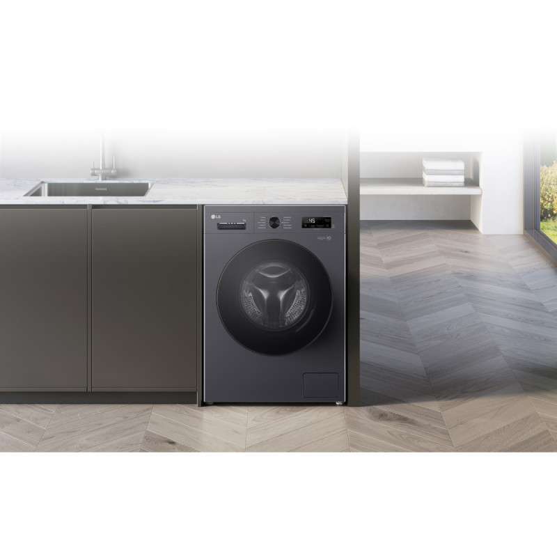 LG WM front load, 7kg, A+++, anthracite (F2Y1HS5J)