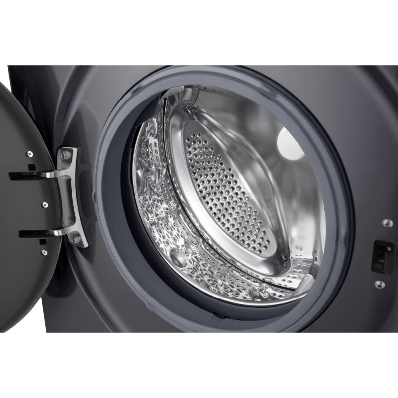 LG WM front load, 7kg, A+++, anthracite (F2Y1HS5J)
