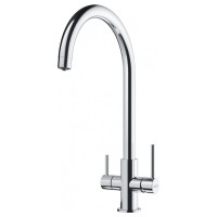Franke Змішувач для кухні Lina Clear Water, довж.виливу - 272 мм, поворотний, 1+1 фільтр, хром (120.0703.742)