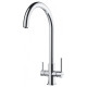 Franke Washbasin tap Lina Clear Water, spout lenght - 272 mm, swivel, 1+1filter connection, chrome (120.0703.742)