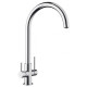 Franke Washbasin tap Lina Clear Water, spout lenght - 272 mm, swivel, 1+1filter connection, chrome (120.0703.742)