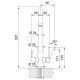Franke Washbasin tap Lina Clear Water, spout lenght - 272 mm, swivel, 1+1filter connection, chrome (120.0703.742)