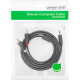 Кабель мультимедийный 3.5mm M to 2xRCA M 2.0m AV102 black Ugreen (10510)