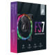 Кулер для корпуса 1stPlayer FS7 Black (FS7-BK-1IN1)