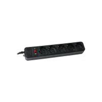 Сетевой фильтр питания Maxxter SPM5-G-15B чорний, 4.5 м кабель, 5 розеток (SPM5-G-15B)