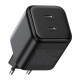 Зарядное устройство Ugreen X526 2xUSB-C PD45W GaN black (65058)