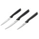Tefal Set knife, Essential, 3pcs, stainless steel, plastic, black (K2219455)
