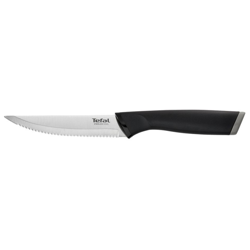 Tefal Set knife, Essential, 3pcs, stainless steel, plastic, black (K2219455)