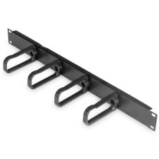 Digitus Кабельний організатор 19" 1U, 4xRings 44x97mm, RAL 9005 (DN-19-ORG-4P-B)