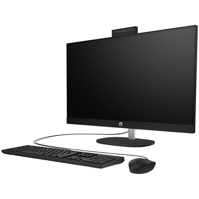 HP Комп'ютер персональний моноблок All-in-One 27" FHD IPS AG, AMD R3-7320U, 8GB, F512GB, UMA, WiFi, кл+м, DOS, чорний (A45DYEA)
