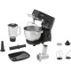 Gorenje kitchen machine 1000W, display, cup-iron, case-iron +plastic, nozzles-7, black (MMC1000SCB)