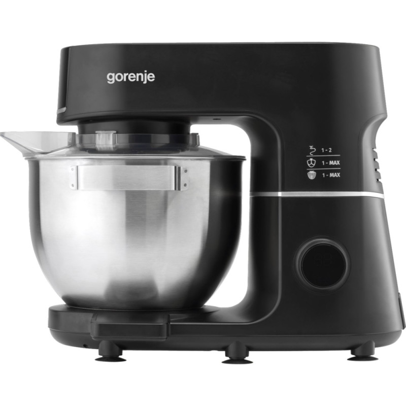 Gorenje kitchen machine 1000W, display, cup-iron, case-iron +plastic, nozzles-7, black (MMC1000SCB)