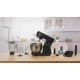 Gorenje kitchen machine 1000W, display, cup-iron, case-iron +plastic, nozzles-7, black (MMC1000SCB)