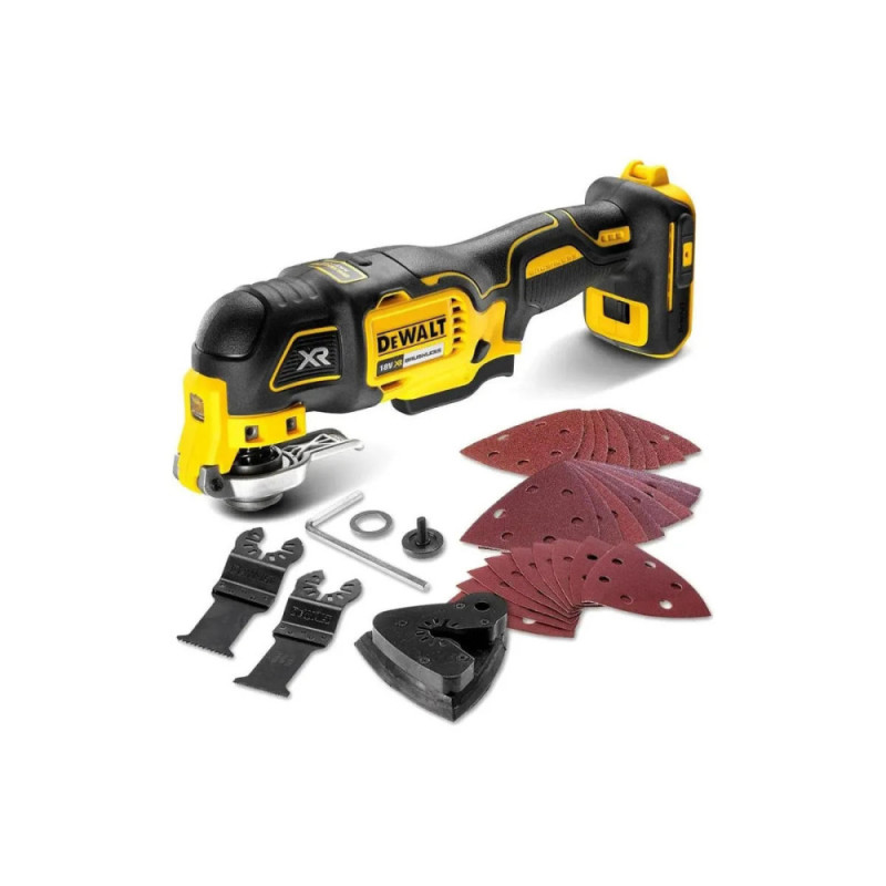 DeWALT 18V XR Li-lon cordless multi-tool brushless 20,000 cpm 1.1 kg without battery and spare part (DCS356N)