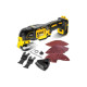 DeWALT 18V XR Li-lon cordless multi-tool brushless 20,000 cpm 1.1 kg without battery and spare part (DCS356N)