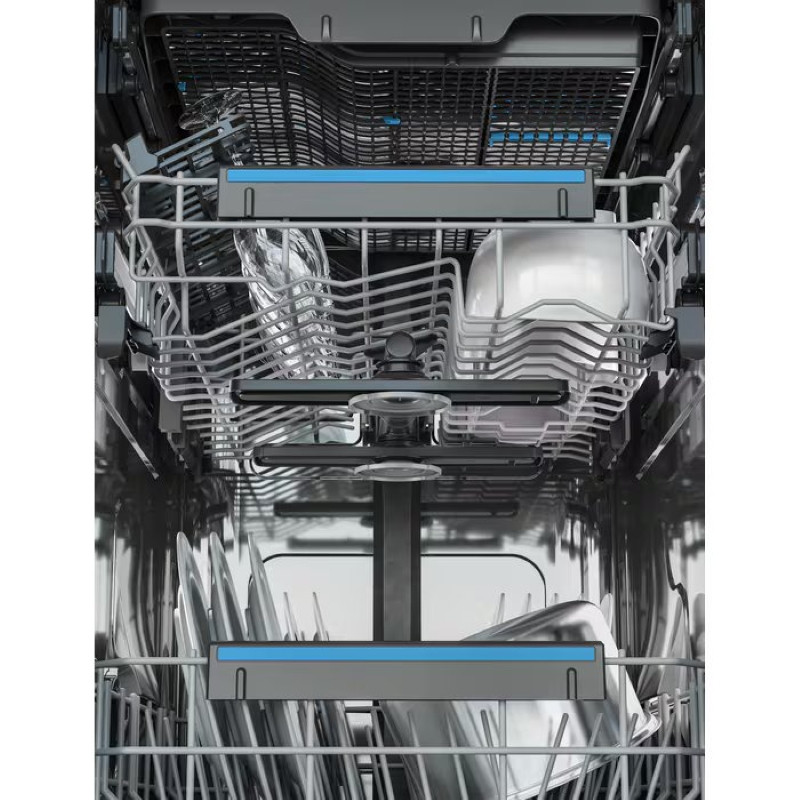 Electrolux Electrolux dishwasher built-in, 10sets, D, 45cm, display, invertor, 3 basket, black (KEMB3301L)