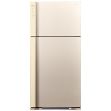Hitachi Ref with top freezer, 184x86х74, ref-405L, freez.-145L, 2doors, А++, NF, inv., fresh zone, beige (R-V660PUC7-2BEG)