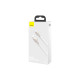 Дата кабель USB 2.0 AM to Lightning 1.0m Cafule Series Metal 2.4A White Baseus (CALJK-A02)