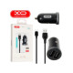 Зарядное устройство XO 2xUSB 2.1A + cable USB to Micro 5P black (TZ08-M-BK)