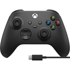 Microsoft Геймпад Xbox BT, Carbon Black (USB cable) (1V8-00002)