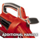 Einhell Пилосос садовий акум  VENTURRO 18/210, 18В, PXC, 8000-14000 об/хв, 500 м3/год, 210 км/год, 45 л (3433625)