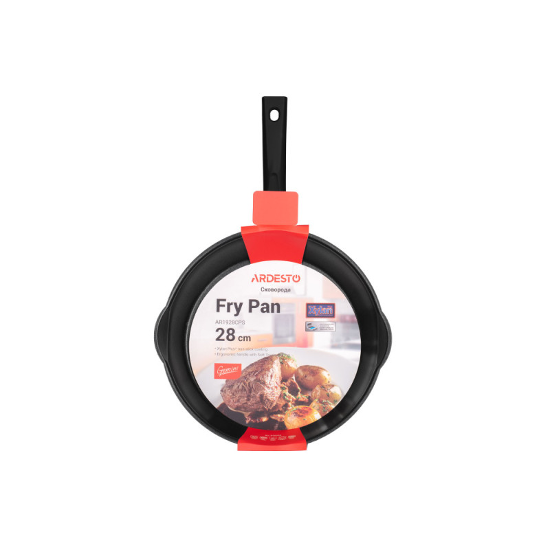 ARDESTO Fry pan Gemini Ravenna, 28cm, aluminium, black (AR1928CPS)