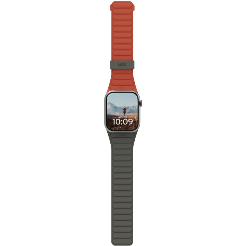 UAG Pathfinder strap for Apple Ultra 2/Ultra-49-45-44-42mm, Olive/Rust